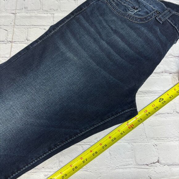 True Religion Men Rocco Relaxed Skinny Jeans Size 36 36x33 Blue Denim C068 -24 - Picture 7 of 16